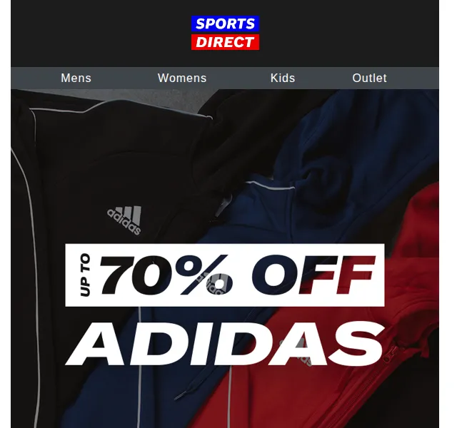 Sportsdirect: adidas až 70% sleva – červen 2026 | Nuslet.cz