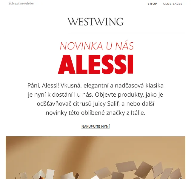 WestwingNow: ALESSI v nové kolekci – červen 2026 | Nuslet.cz