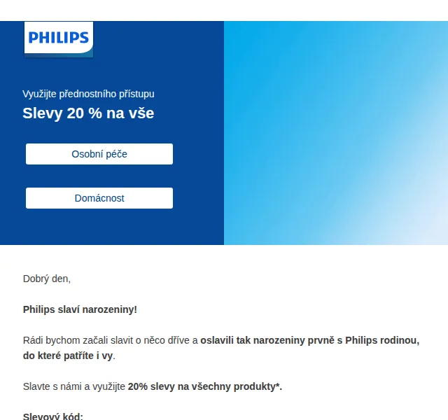 Philips: 20% sleva na všechny produkty – červen 2024 | Nuslet.cz