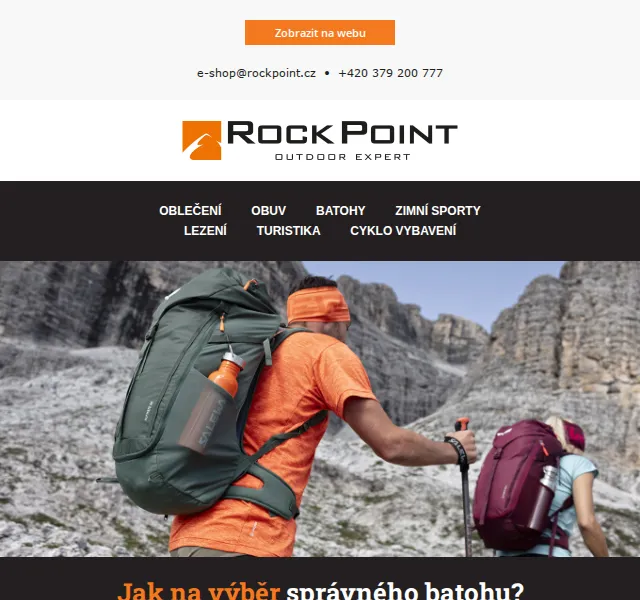 Rock Point: Jak vybrat batoh – testy Osprey, Salewa – červen 2026 | Nuslet.cz