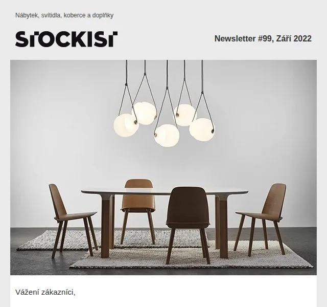 Stockist.cz: Brokis se slevou 40 % – září 2022 | Nuslet.cz