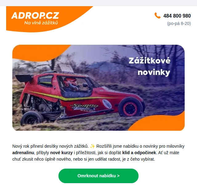 Adrop.cz: Zážitky a dárky – červen 2026 | Nuslet.cz