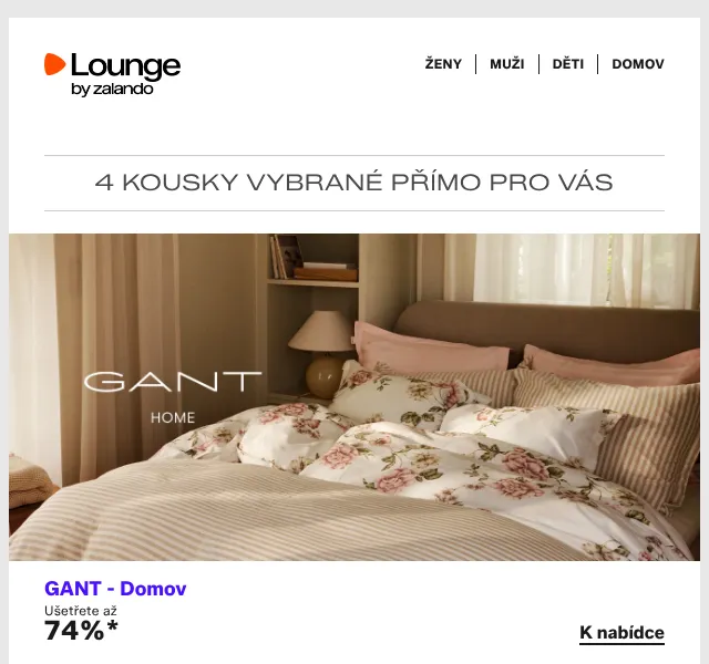 Lounge by Zalando: GANT, Pepe Jeans – sleva až 77 % | Červenec 2026
