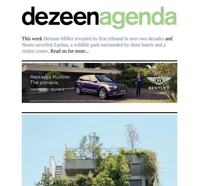 Dezeen Daily: Nová kolekce designu – červen 2026 | Nuslet.cz