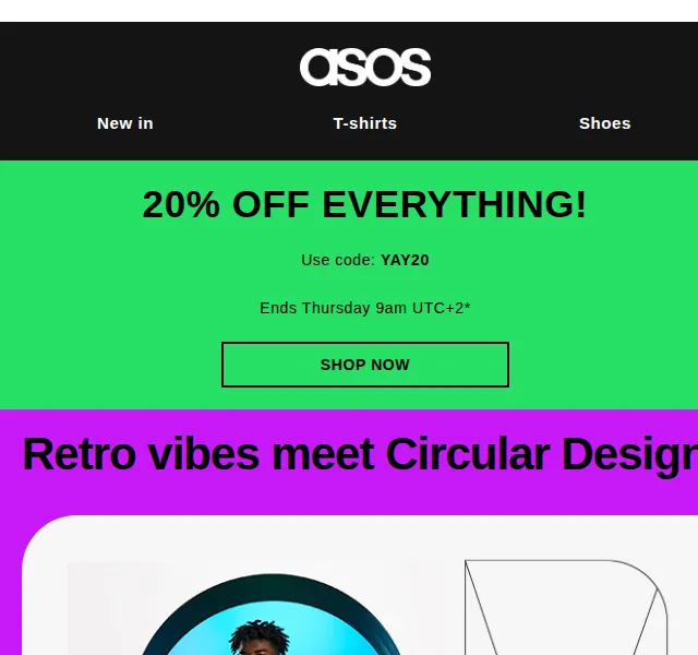 ASOS: 20% sleva na vše a nová Circular Design kolekce – červen 2026 | Nuslet.cz