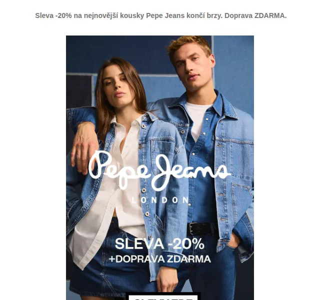 Pepe Jeans - Custom_Design - Palladium: Sleva -20% na vše – červenec 2026 | Nuslet.cz