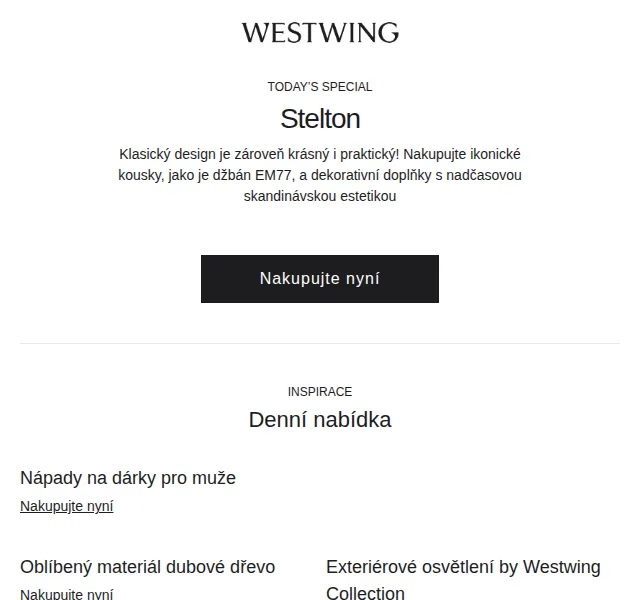 Westwing: Stelton ve výprodeji + dárky pro muže – červen 2026 | Nuslet.cz