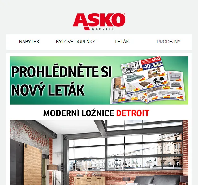 Asko Nábytek: nový leták – červen 2026 | Nuslet.cz