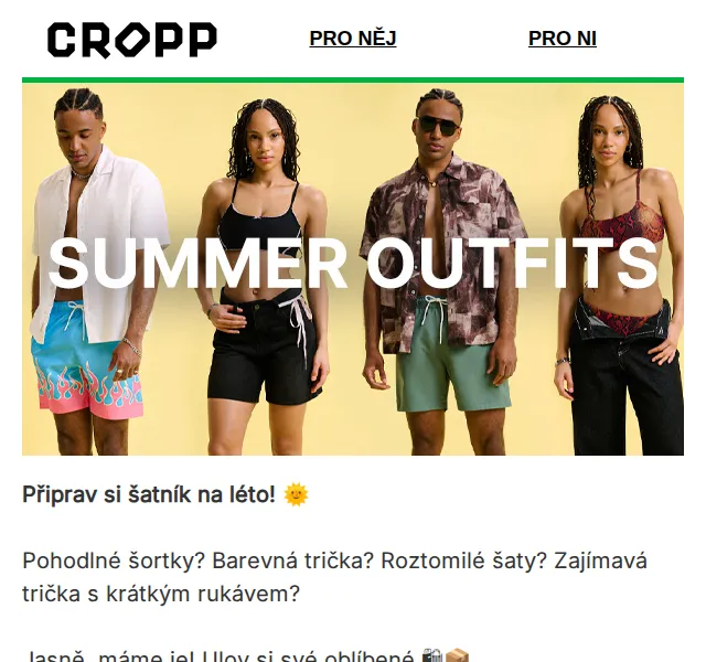Cropp: Letní kolekce šortek, triček a šatů – červen 2026 | Nuslet.cz