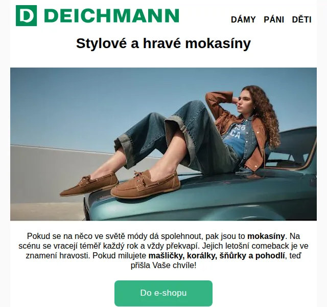 Deichmann: Mokasíny od 599 Kč – srpen 2026 | Nuslet.cz