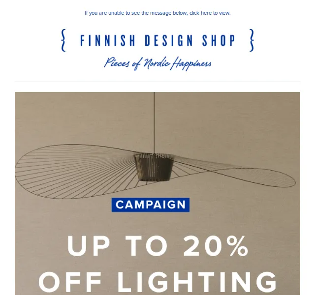 Finnish Design Shop: svítidla až 20% sleva – červenec 2026 | Nuslet.cz
