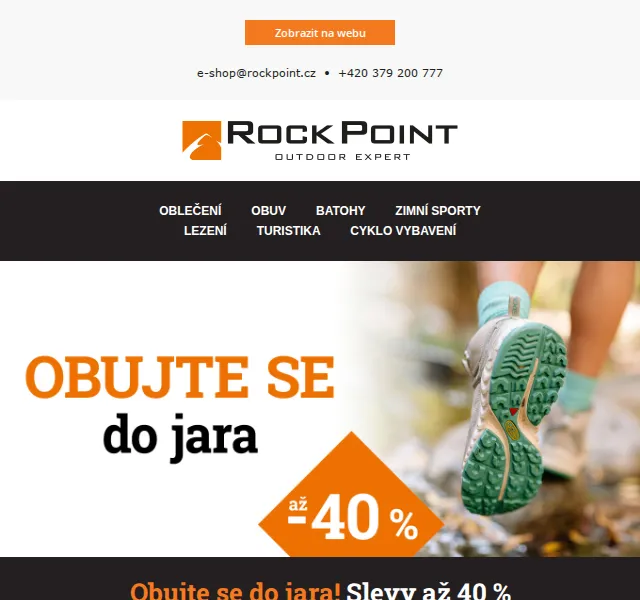 Rock Point: Jarní slevy obuvi až 40 % – červen 2026 | Nuslet.cz