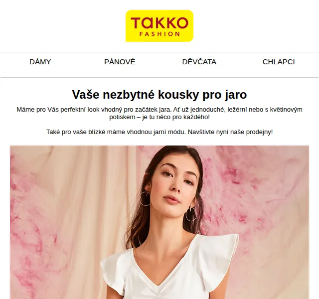 Takko Fashion: Jarní styl již od 129 Kč – červen 2026 | Nuslet.cz