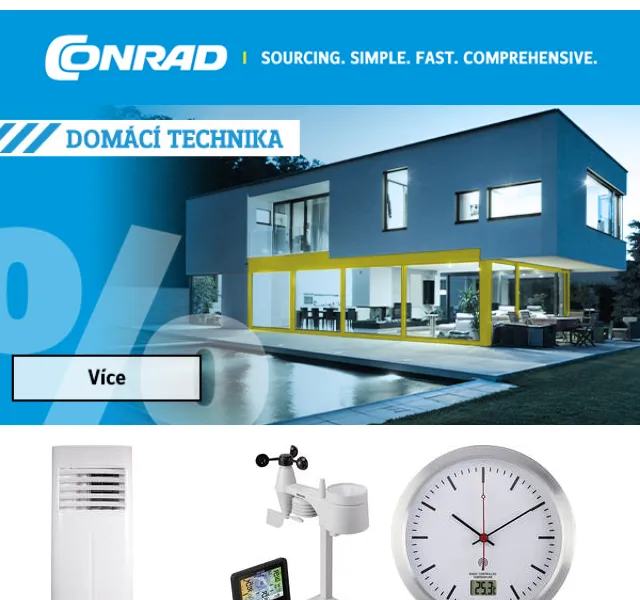 Conrad Electronic: klimatizace, meteostanice a solární svítidla – červen 2026 | Nuslet.cz