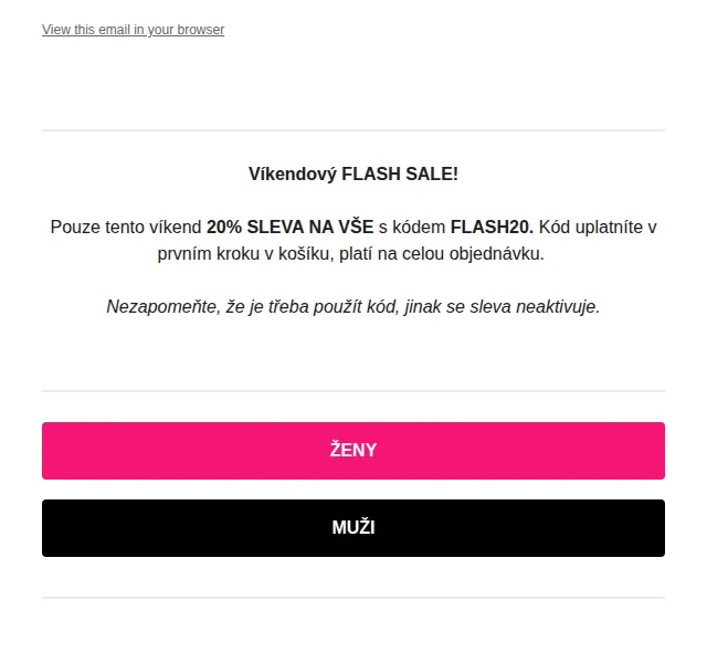 Fade: 20% sleva na vše – červen 2026 | Nuslet.cz