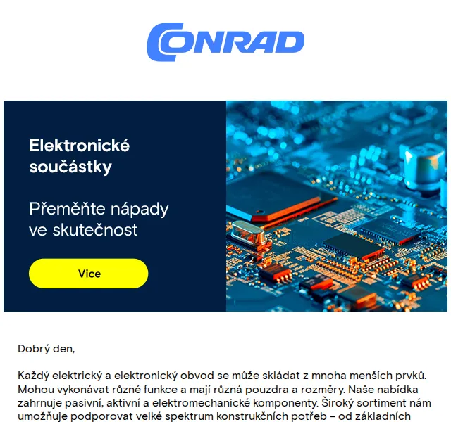 Conrad Electronic: elektronické součástky a kutilské vybavení – červen 2026 | Nuslet.cz