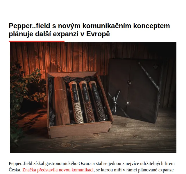Marketing & Media: Pepper..field, Balvenie, POPAI Day – červen 2026 | Nuslet.cz