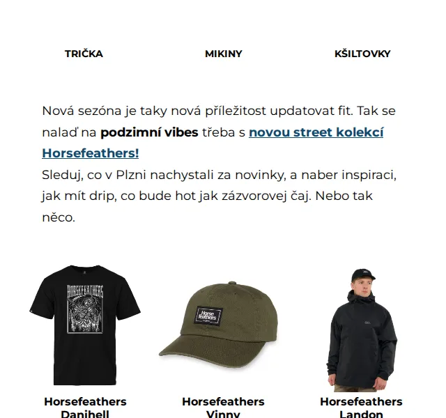 SNOWBOARD ZEZULA: Horsefeathers a Volcom kolekce – červen 2026 | Nuslet.cz