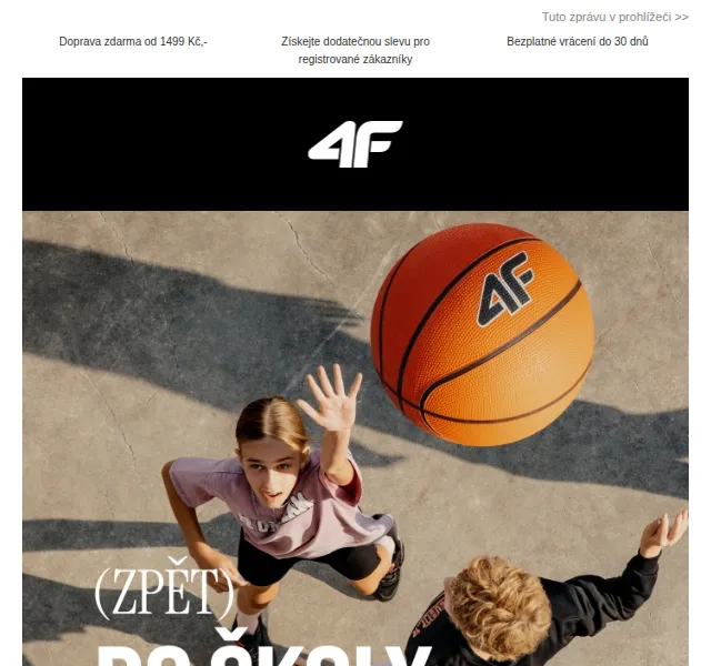 4Fstore.cz: Back to School kolekce Junior – červen 2026 | Nuslet.cz