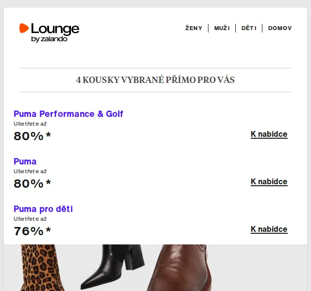 Lounge by Zalando: sleva až 80 % na Puma, ALDO, LIU JO – červen 2026 | Nuslet.cz