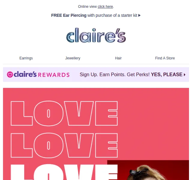 Claire's: Stříbrné náušnice od 110 Kč – červen 2026 | Nuslet.cz