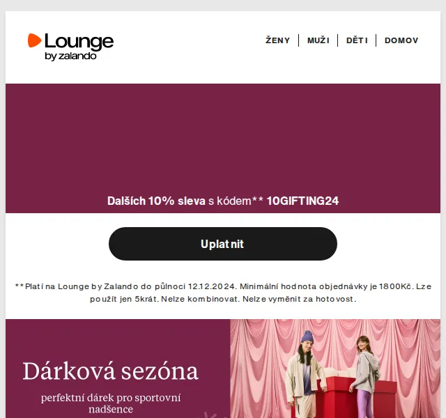 Lounge by Zalando: 10% sleva Jordan, New Balance – červen 2026 | Nuslet.cz