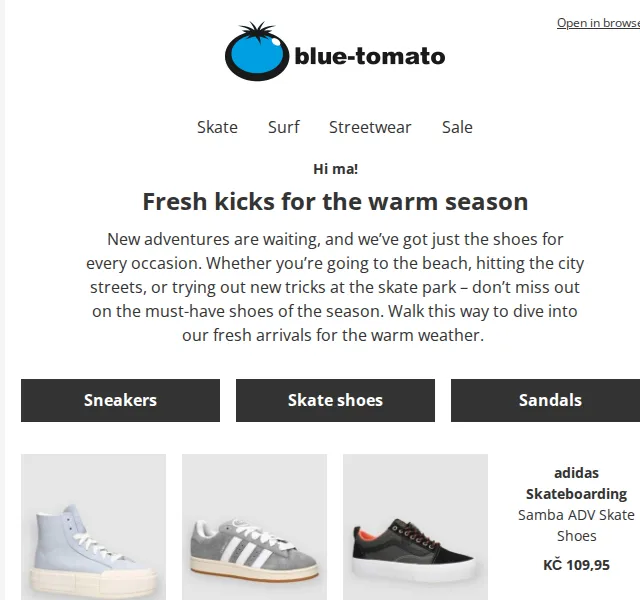 BLUE TOMATO: Nové tenisky a sandály Nike, Vans, Converse – červen 2026 | Nuslet.cz
