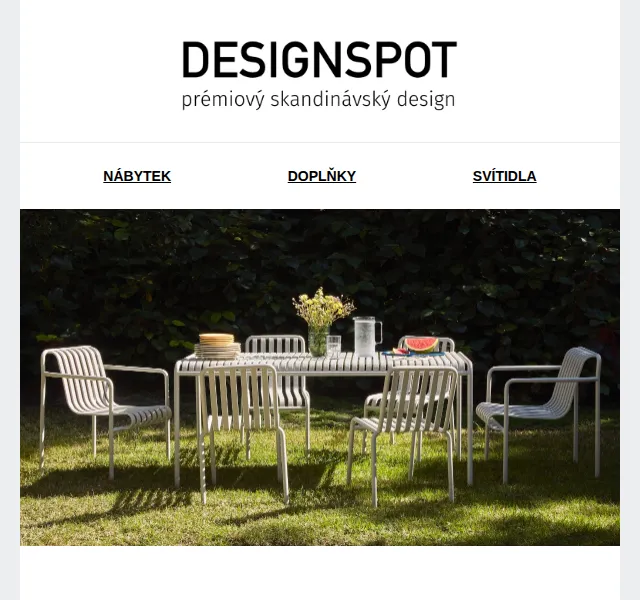 DESIGNSPOT: Skandinávské doplňky k zahradnímu stolování – červen 2026 | Nuslet.cz