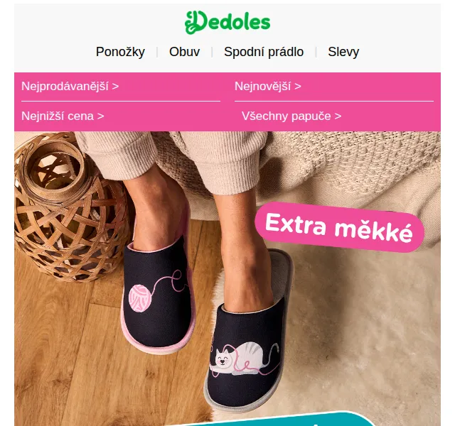 Dedoles: Měkké papuče plné pohodlí – červen 2026 | Nuslet.cz