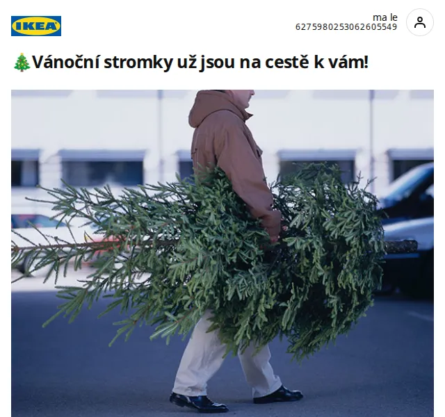 Ikea: Vánoční stromek za 699 Kč + sleva 350 Kč – červen 2026 | Nuslet.cz
