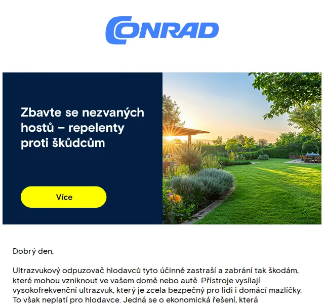 Conrad Electronic: Repelenty proti škůdcům – červen 2026 | Nuslet.cz