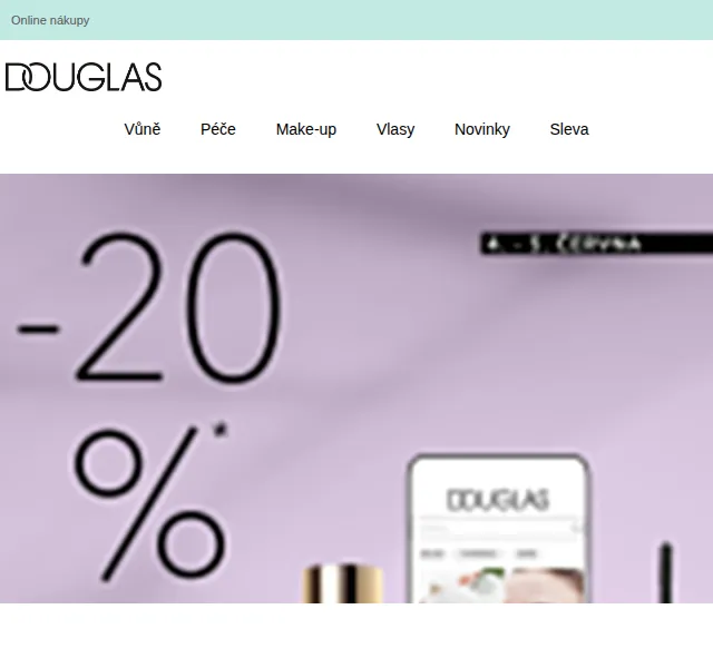 Douglas CZ: 20% sleva v aplikaci – červen 2024 | Nuslet.cz