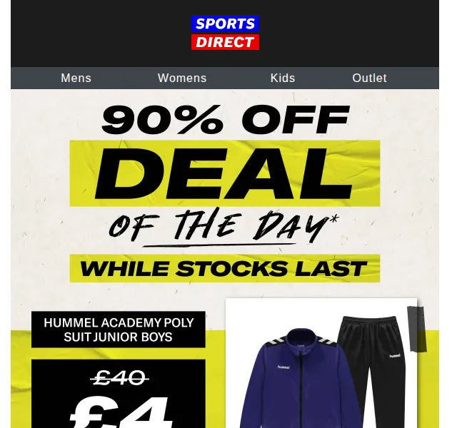 Sportsdirect: 90% sleva na Hummel Tracksuit – červen 2026 | Nuslet.cz