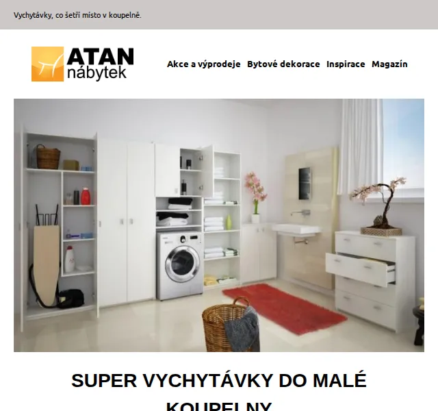 ATAN nábytek: skříňky a regály do malé koupelny od 169 Kč – červen 2026 | Nuslet.cz
