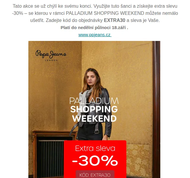 Pepe Jeans - Custom_Design - Palladium: Extra 30% sleva – září 2026 | Nuslet.cz
