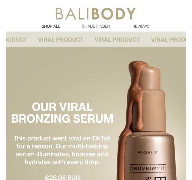 Bali Body: Illuminating Bronzing Serum – červen 2026 | Nuslet.cz