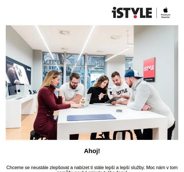iSTYLE: Slevový kupón 250 Kč za dotazník – červen 2026 | Nuslet.cz