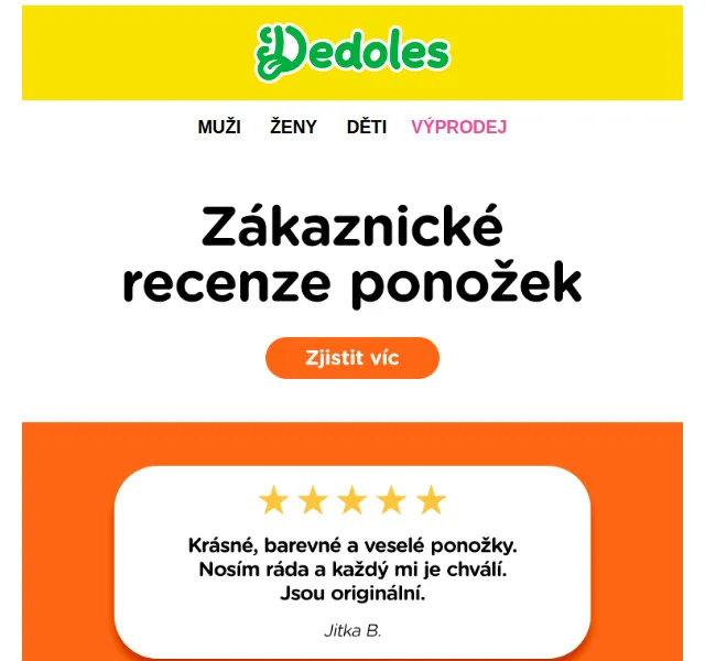 Dedoles: Veselé ponožky – recenze zákazníků – červen 2026 | Nuslet.cz