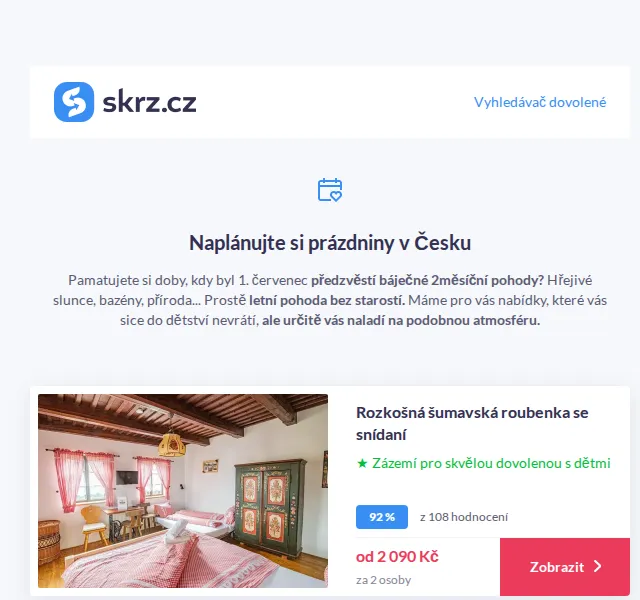 Vánoce na Skrz: Pobyty v Česku od 949 Kč – červen 2026 | Nuslet.cz