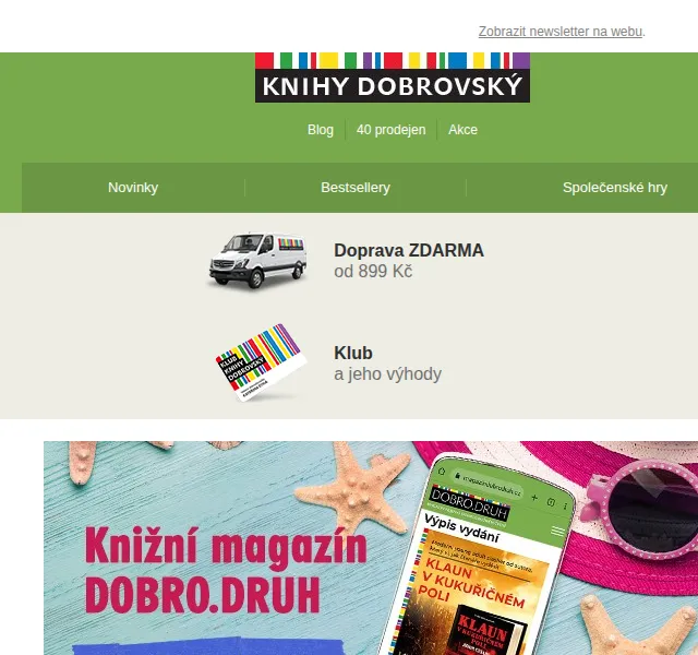 KnihyDobrovsky.cz: Letní číslo magazínu DOBRO.DRUH – červen 2026 | Nuslet.cz