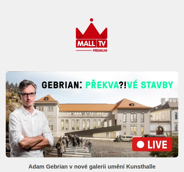 MALL TV: Umění s Adamem Gebrianem – červen 2026 | Nuslet.cz