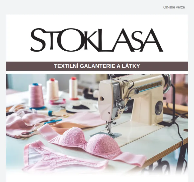 Stoklasa: Vše pro šití spodního prádla – červenec 2026 | Nuslet.cz