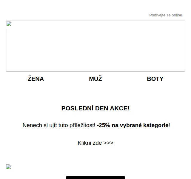 Cropp: -25 % na boty a trička – červen 2026 | Nuslet.cz
