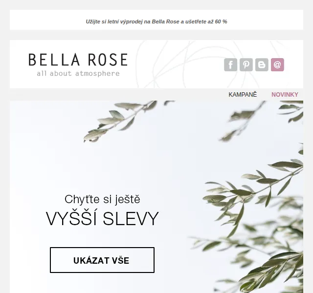 Bella Rose: Letní výprodej až 60 % sleva – červenec 2026 | Nuslet.cz