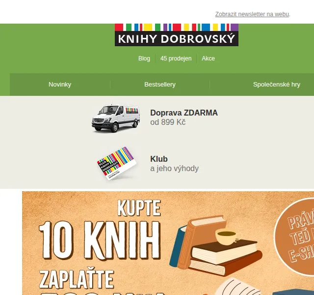 KnihyDobrovsky.cz: 10 knih za 500 Kč – červen 2026 | Nuslet.cz