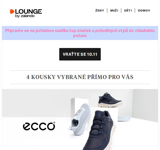 Lounge by Zalando: ECCO, Diesel & Love Moschino – slevy až 75 % – červen 2026 | Nuslet.cz