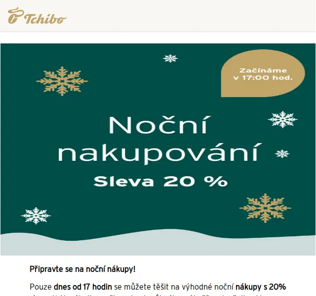 Tchibo: 20 % sleva + doprava zdarma – duben 2026