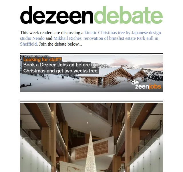 Dezeen Daily: Architektonické novinky – červen 2026 | Nuslet.cz