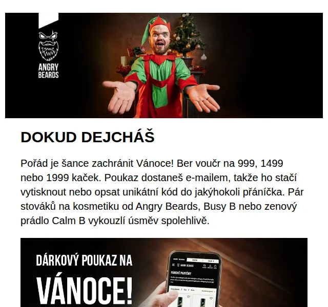 Angrybeards: Dárkové poukazy 999–1999 Kč – červenec 2026 | Nuslet.cz