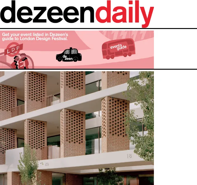 Dezeen Daily: nové architektonické projekty a design – červen 2026 | Nuslet.cz